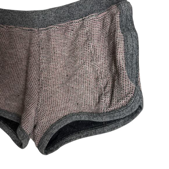 T Alexander Wang Gray Textured Knit Micro Mini Lounge Running Shorts Medium - Picture 3 of 7